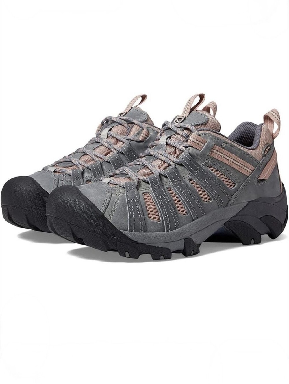 Keen Voyageur Water Resistant Hiking Shoes Size 7.5 Drizzle Fawn 1027369 EUC